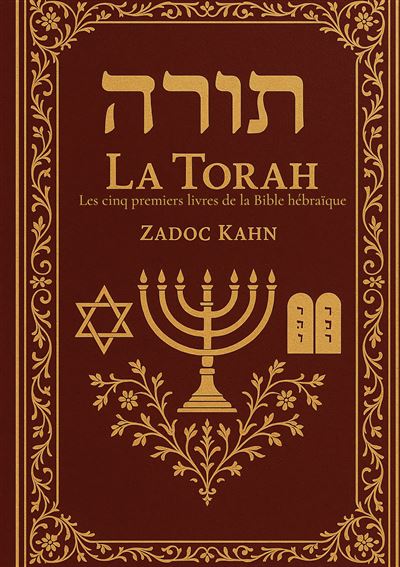Couverture française de La Torah, les cinq premiers livres de la Bible hébraïque